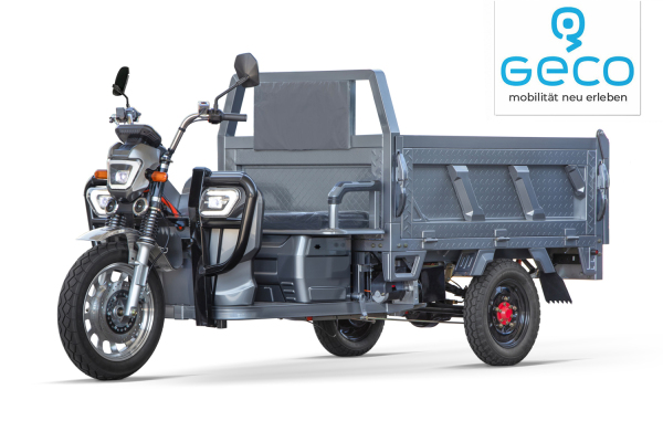 Geco Moto Truck P50 Dreirad Motorrad Cargo TUK TUK Kipper 72V / 3000W